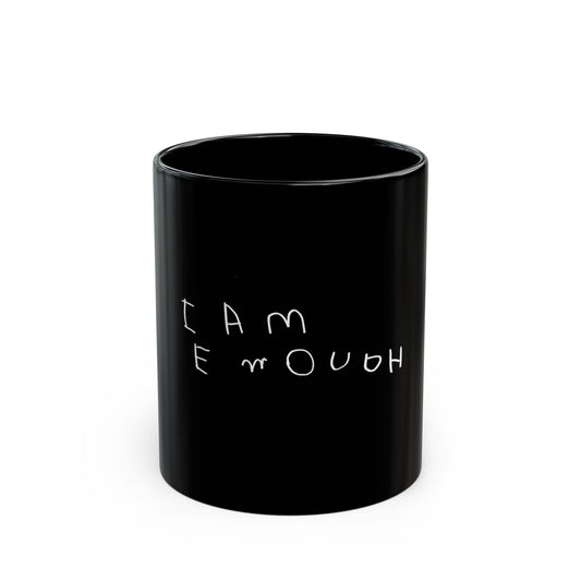 I Am Enough (Black Mug)